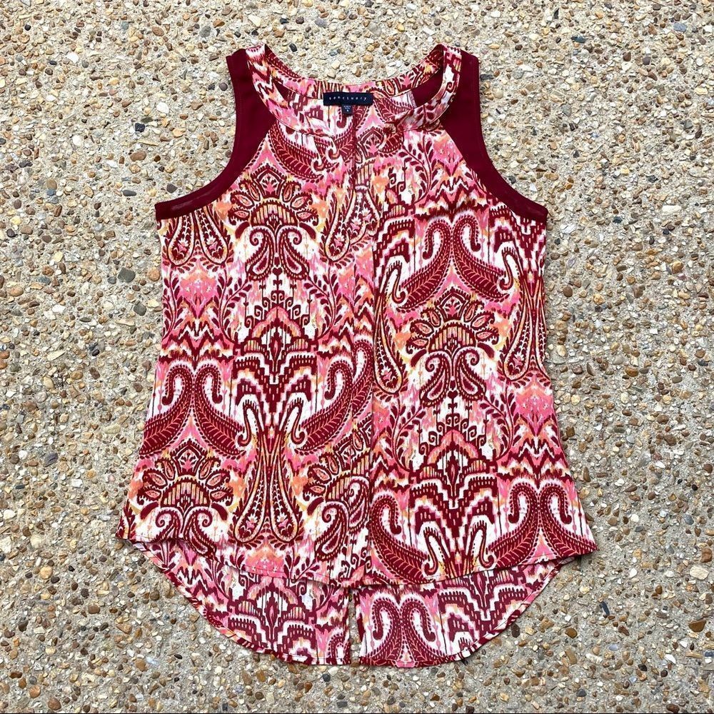 Like New Sanctuary Paisley High Low Boho Tank Size S